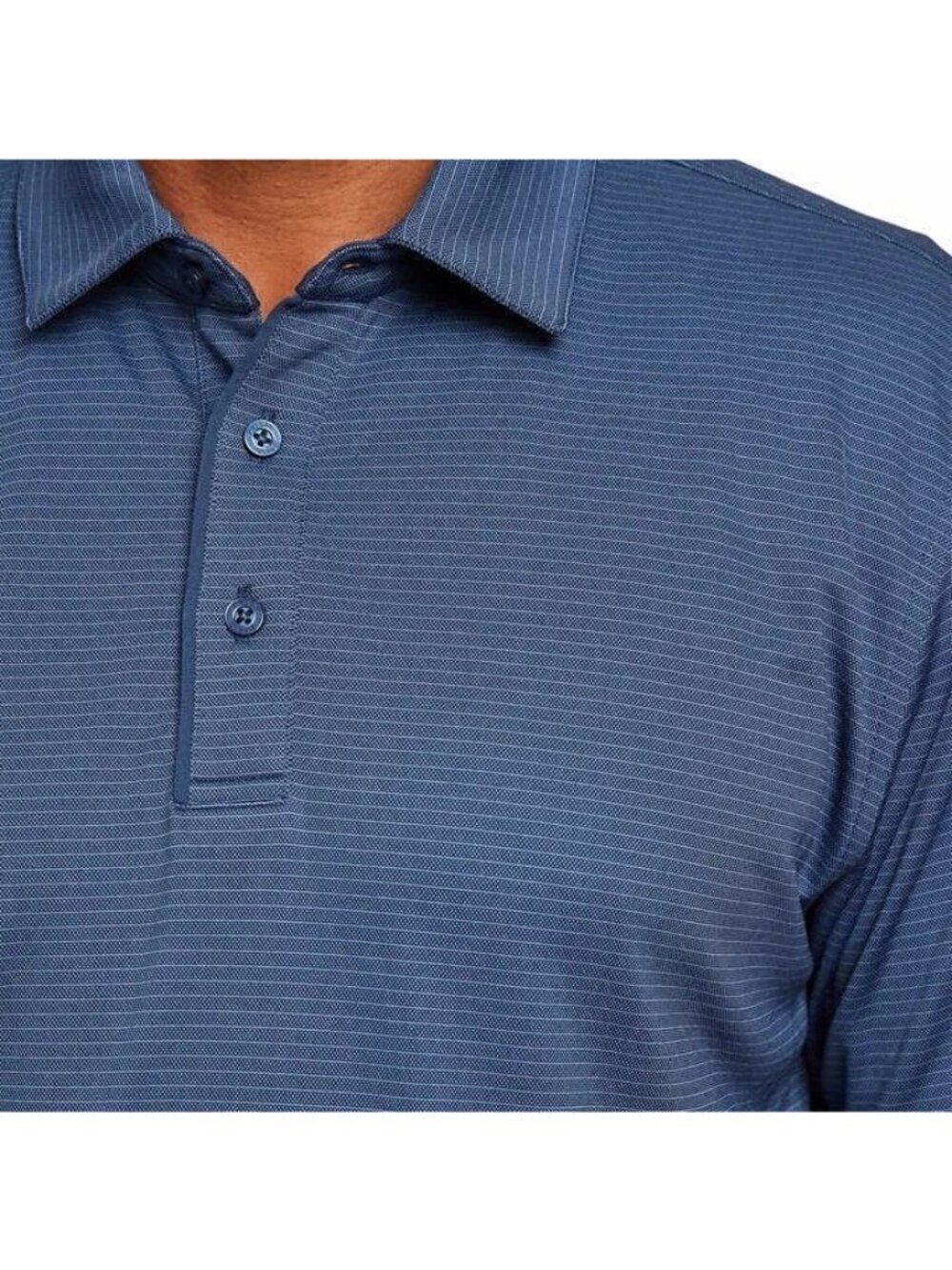 Pebble Beach Men's Size L Dry-Luxe Performance Polo Shirt Blue N1401 - Picture 3 of 9